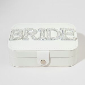 White Bride Pearl BeadedJewelry Box